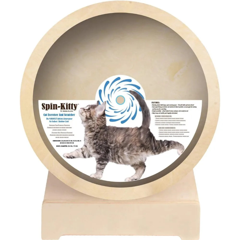 Exercise Wheel – Run Scratchers for Cats Scratcher Spin and Scratch for Fun