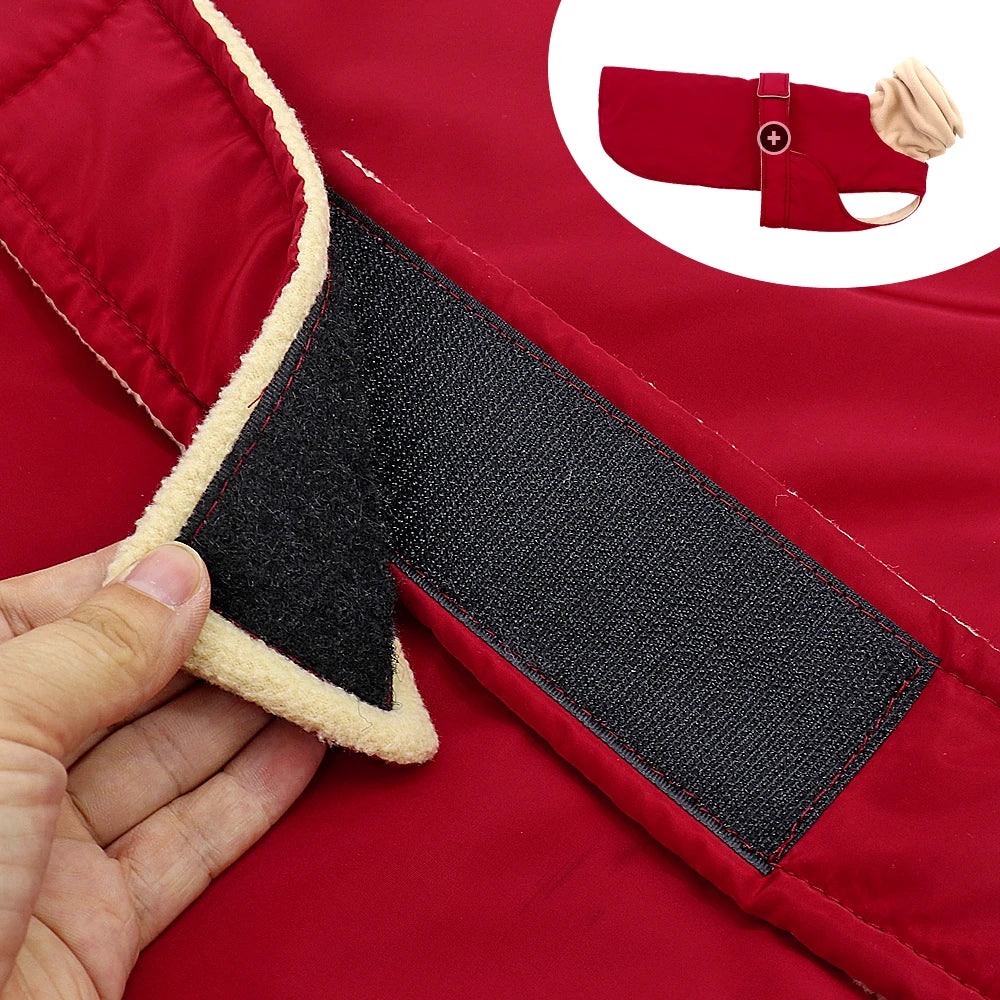 Super Warm Thick Dog Clothes Waterproof Dog Coat Jacket For Medium Large Dogs