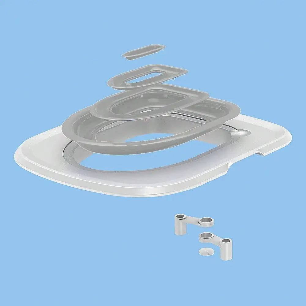 Closed Foldable ABS Cat Toilet Training Seat Pet Litter Box