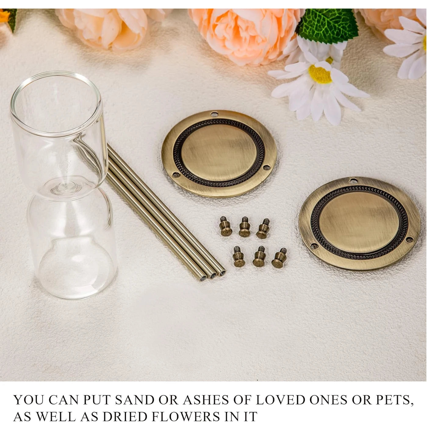 Timeless Hourglass Cremation Urns For Ashes Fillable Ashes Keepsake Pet Urn Keepsake Urns For Human Ashes