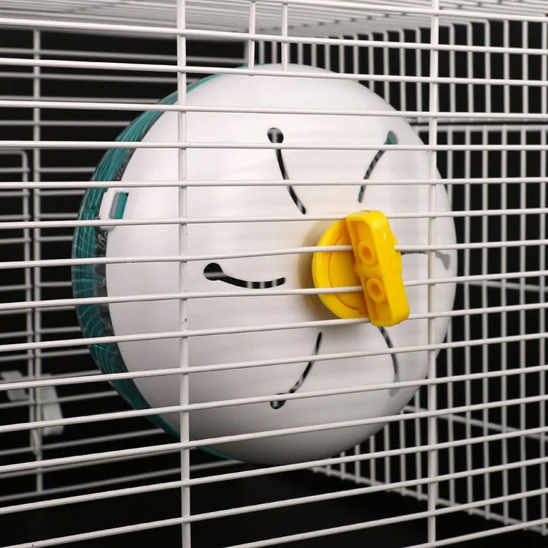Pet Hamster Running Wheel Toys Roller Round Silent Cage Exercise Wheel Silent Spinners for Small Pet Hamsters