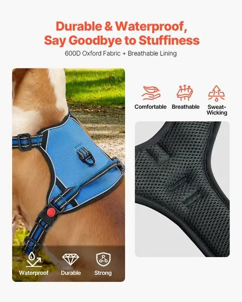 Dog Harness for Large Dogs No Pull Adjustable Dog Vest