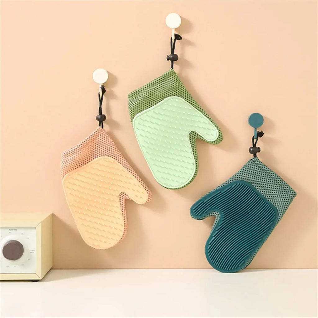 1pc 2 in 1 Cat Hair Glove & Pet Fur Remover Glove, Dog Grooming Glove Brush for Shedding