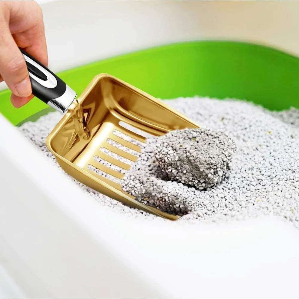 Stainless Steel Cat Litter Scoop Easy to Clean - Suitable for Cat Litter