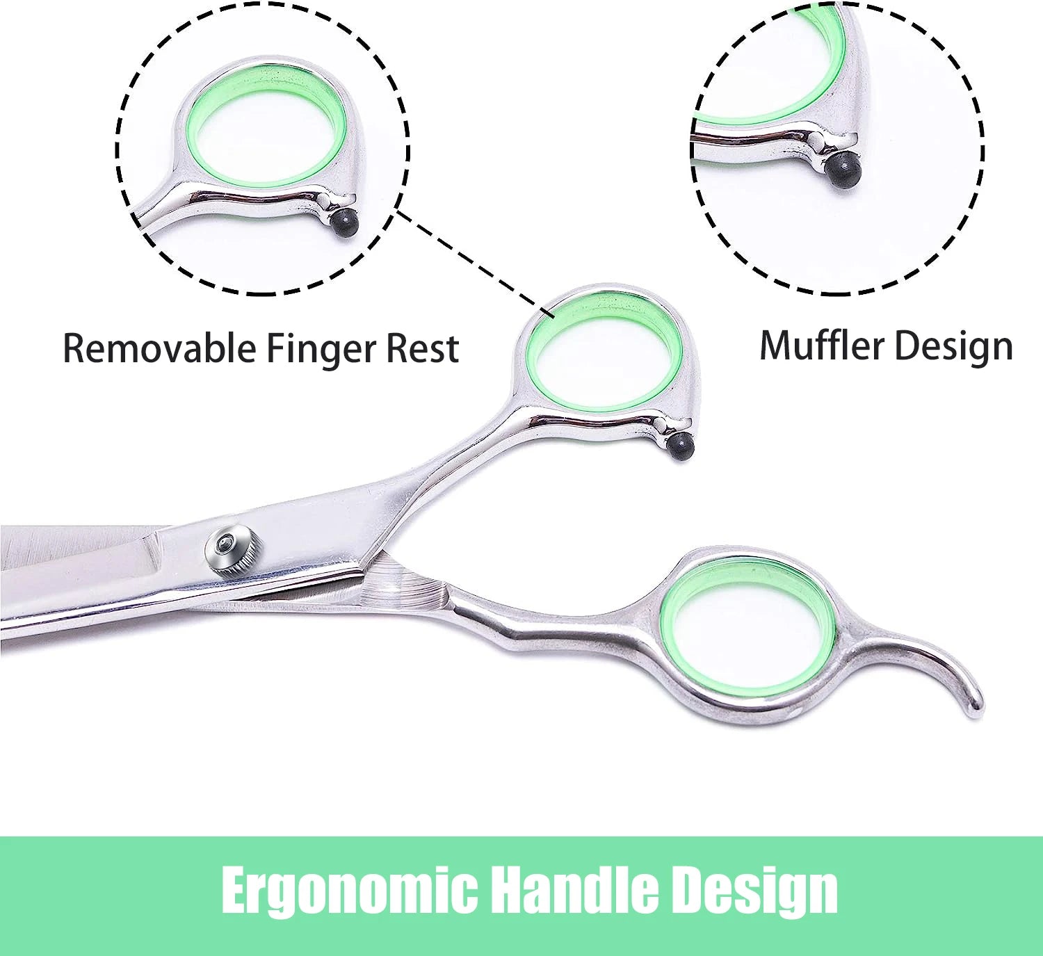 Grooming Stainless Steel Dog Scissors Pets Shears Animal Cutting Feet Ear Eye Hair Trimming dog grooming