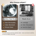 Stainless Steel Cat Litter Box with Automatic Cleaning, App-Controlled, Low Entry, Safety Sensors, Mat & Bags