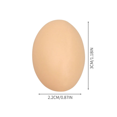 50Pcs Plastic Eggs Chicken House Small Fake Eggs Farm Animal Supplies Guide Chicken Nest Egg Painting