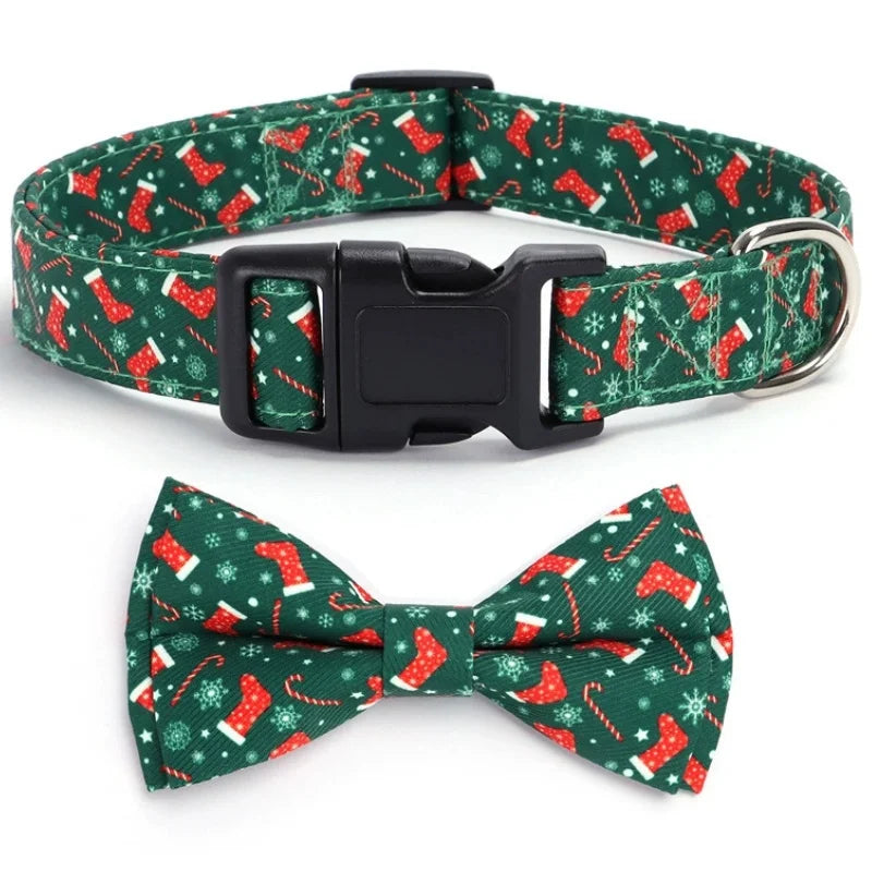 Pet Collar: Adjustable Plaid Bow Tie, Cute Soft for Dogs & Cats