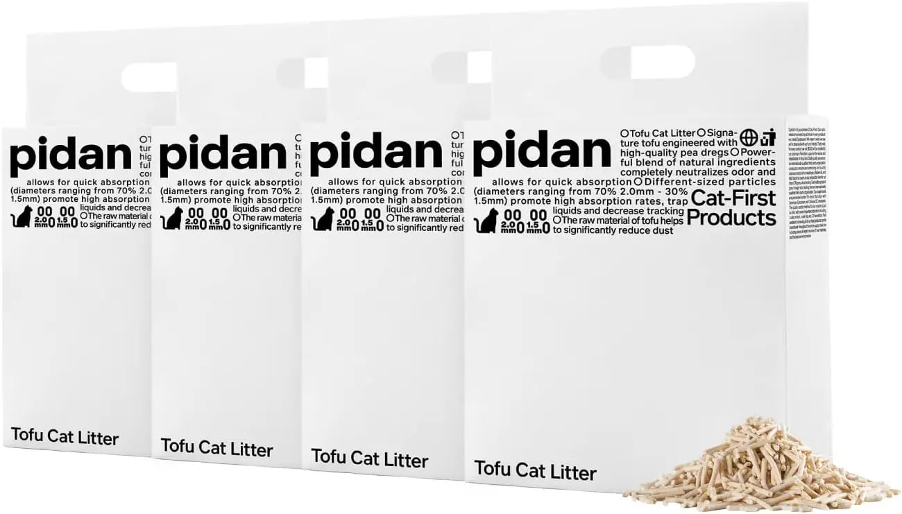 Tofu Cat Litter: Clumping, Flushable, Ultra Absorbent, Fast Drying, 100% Natural Ingredients, Dust-Free (5.3lb x 4 Bags)