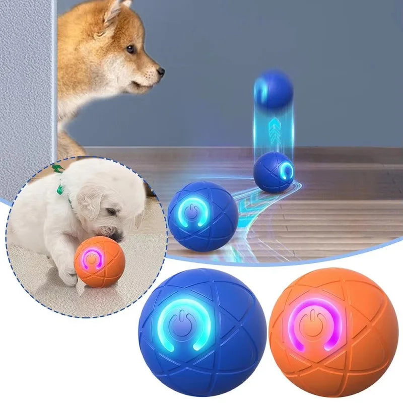 Dog Toy Ball Interactive Rolling Ball Auto Moving Dog Toy Two Modes Rechargeable Automatic Ball
