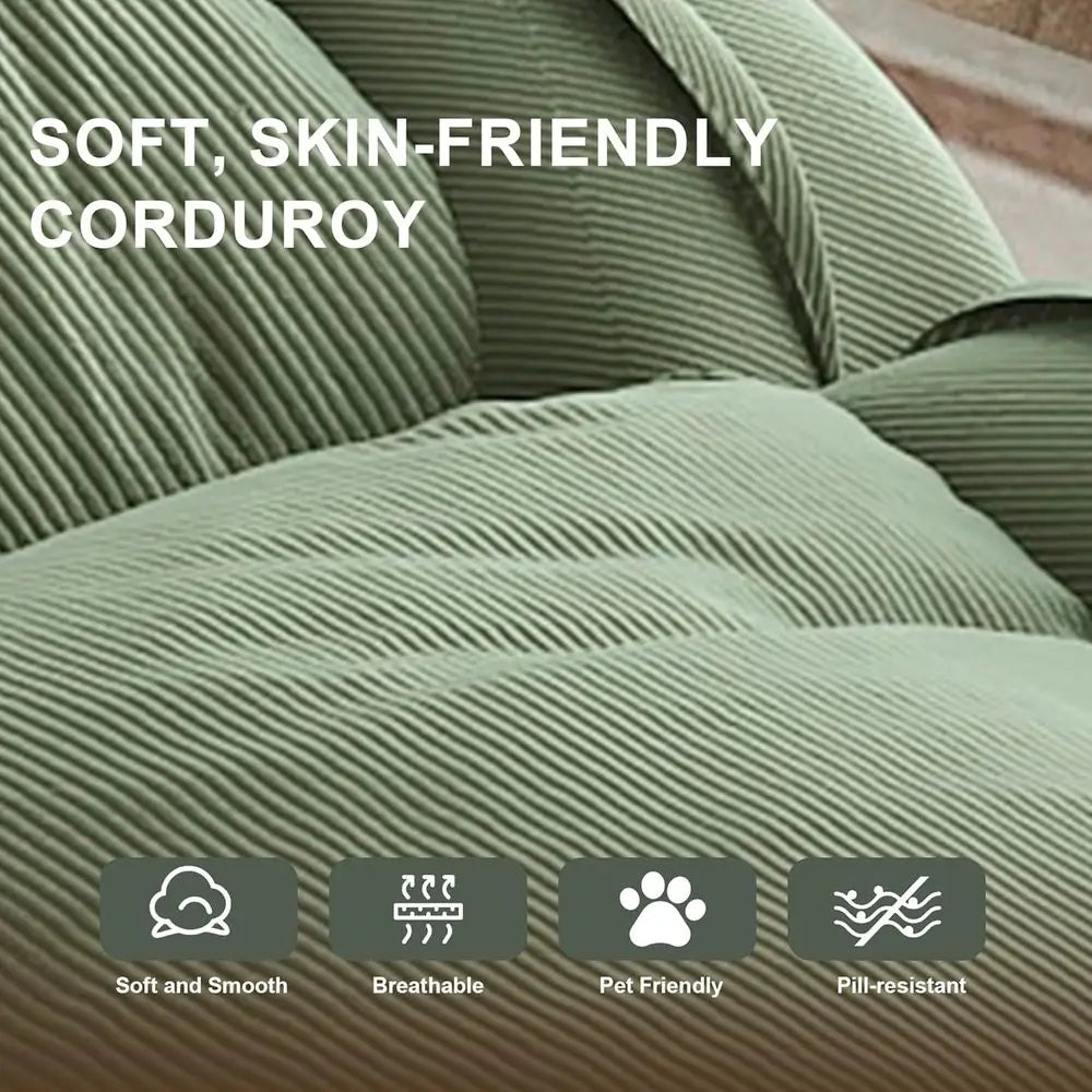 Corduroy Human Size Dog Bed, Oversized Foldable Human Dog Bed for Adults and Pets
