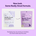 Tofu Cat Litter, Clumping, Flushable, Odor Control, Dust-Free - 9.25lbs x 2 Bags (Natural Lavender)