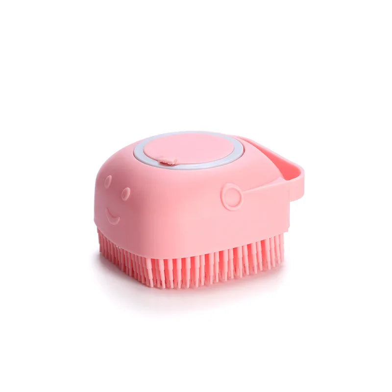 Pet Bathing Brush Soft Silicone Massager Shower Gel Bathing Brush Clean Tools Comb