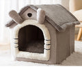 Indoor Soft Comfortable Puppy House Removable Small Dog Bed Cave