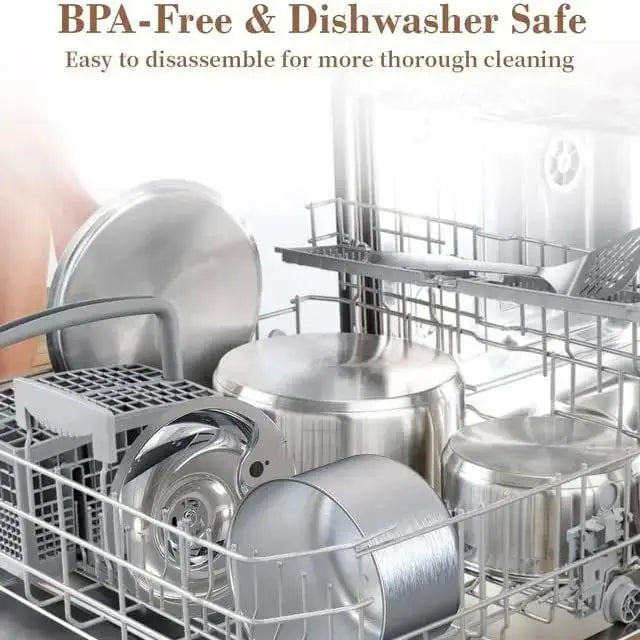 2L fully stainless steel pet water dispenser automatic cat water fountain with red water level