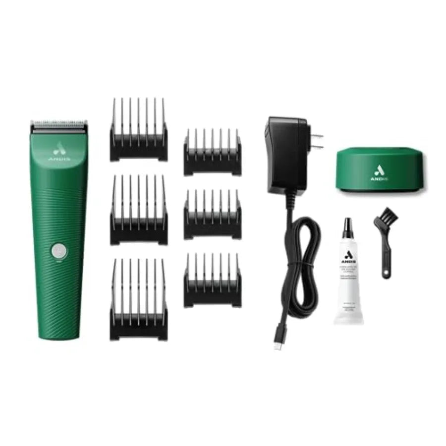 79085 Vida 5-in-1 Cordless Adjustable Blade Pet Hair Clipper 11-Piece Kit Non-Slip Design Slim Profile Versitile Fit Grooming G
