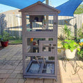 Bird Cage Outdoor Parakeet Cage Large Wooden Aviary Cage Indoor Parrot House