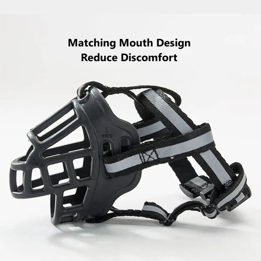 Soft Silicone Pet Dog Muzzle  Anti-biting Chewing Mask Breathable Basket Durable Strong Mask Muzzle