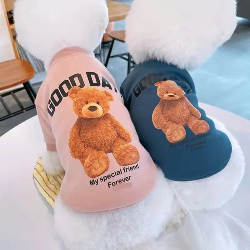 Factory Custom-Made Autumn and Winter Warm Korean-Style Dog and Cat Pet Teddy Clothing
