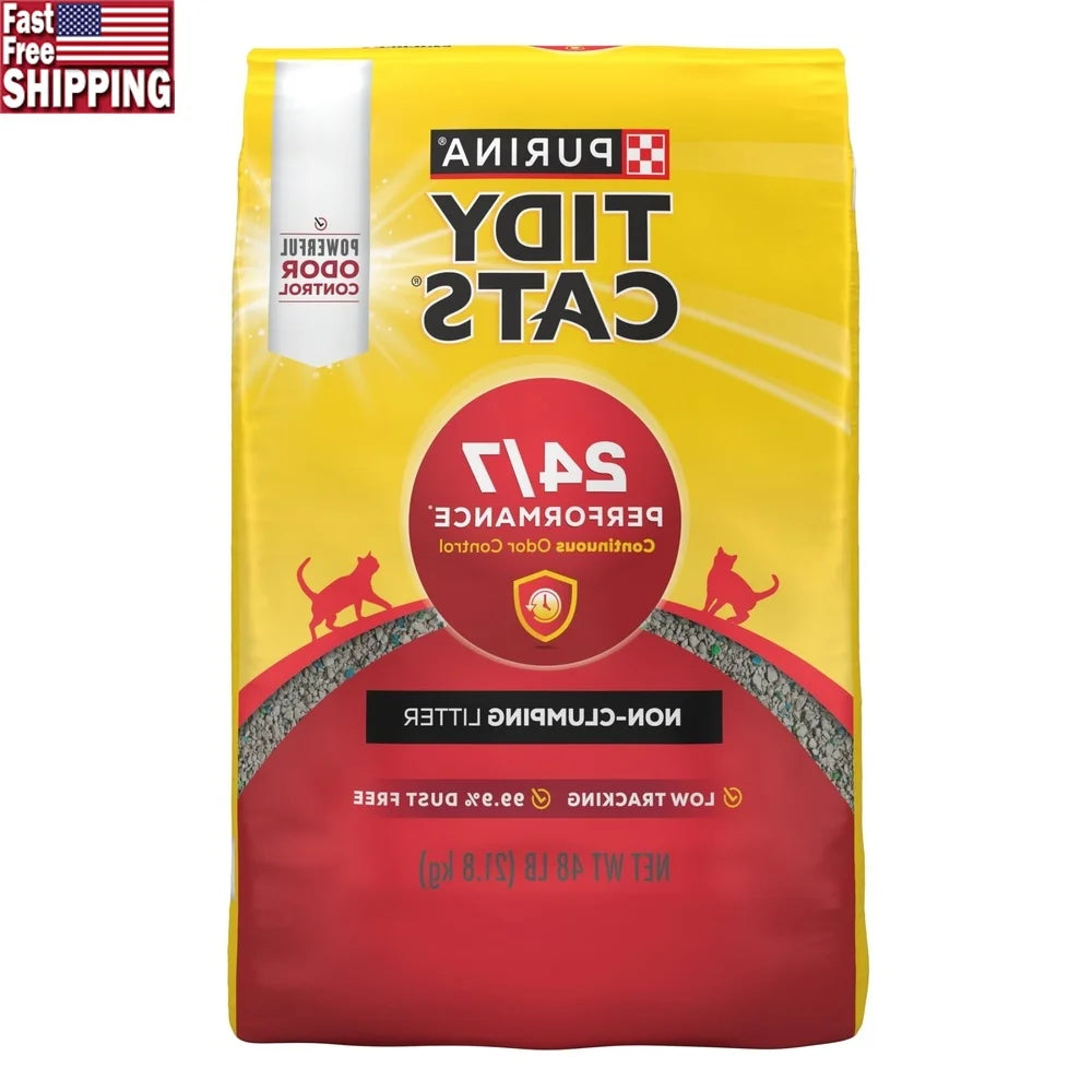 Multi-Cat Non-Clumping Cat Litter 48lb Odor Control Low Dust Clay Fresh Scent