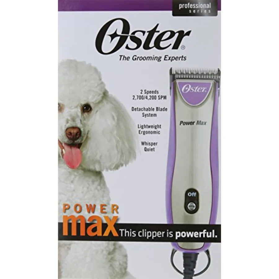 Professional Series Powermax 2-Speed Pet Grooming Clippers for All Coat Types Stainless Steel Blades