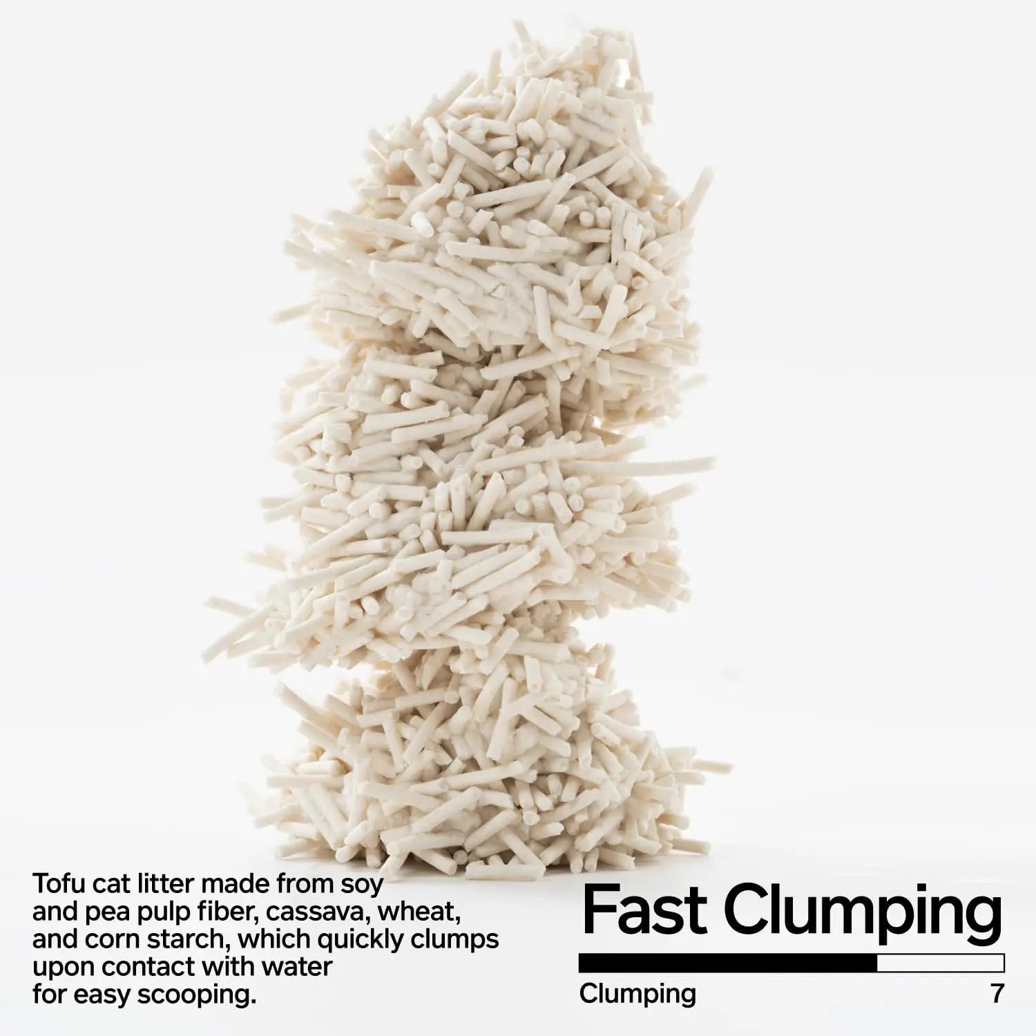 Tofu Cat Litter: Clumping, Flushable, Ultra Absorbent, Fast Drying, 100% Natural Ingredients, Dust-Free (5.3lb x 4 Bags)