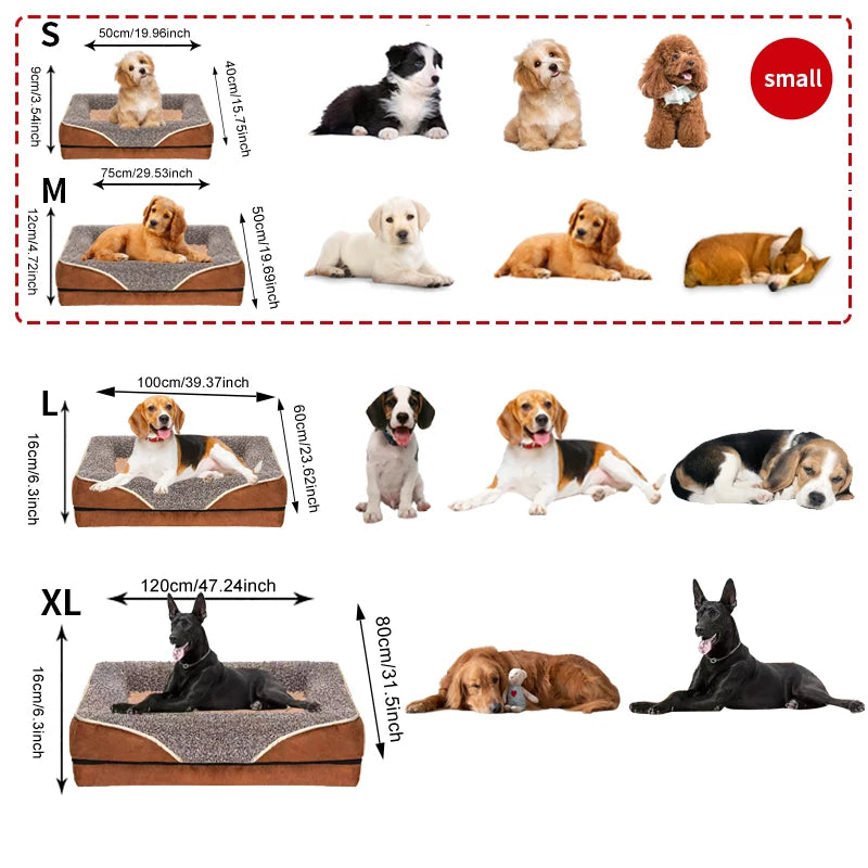 An oversized dog bed removable washable for all seasons comfortable and soft cat sofa bed