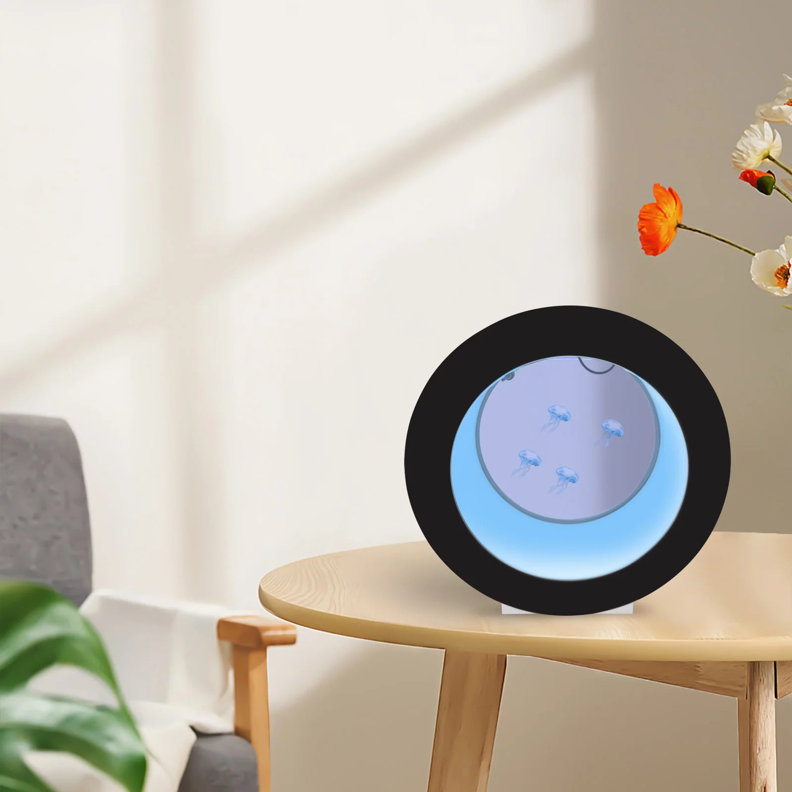 18L Large Capacity Jellyfish Tank, LED Aquarium with 16 Color Light Modes & Water Circulation Filtration System & Remote Control