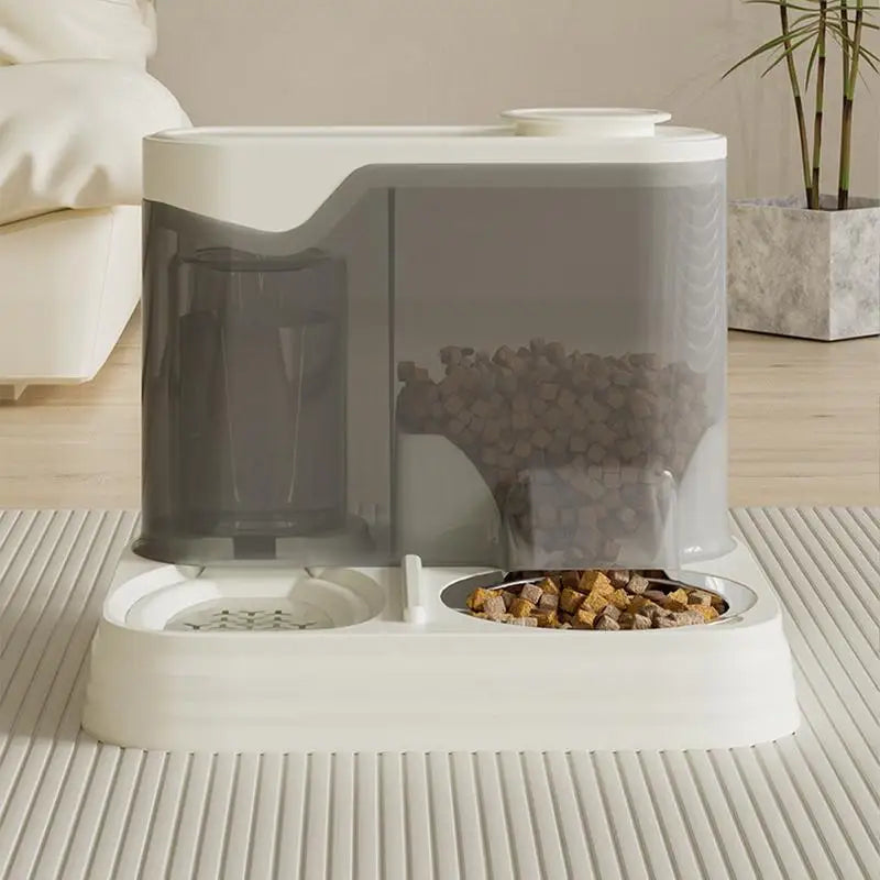 Automatic Dog Feeder Water Dispenser Splash-proof 2-in-1 Feeding Dispenser For Travel Multi-pet
