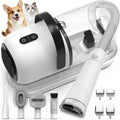 All-in-One Pet Grooming Vacuum with Hair Clipper and Shedding Brush, Low Noise 12,000Pa Suction