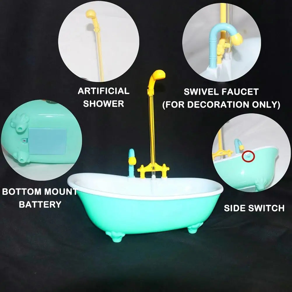 Parrot Automatic Intelligent Bath Bird Shower Bathtub Supplies Blue Cute Plastic Cage Accessories