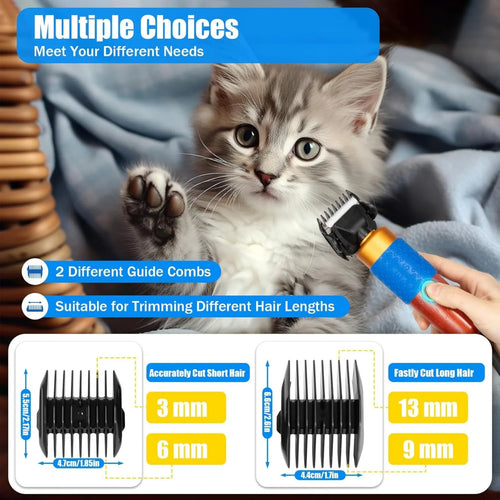 200W Electric Pet Clippers,Pet Dog Grooming Clippers Kit Low Noise Pet Hair Trimmer for Grooming Hair Clipper