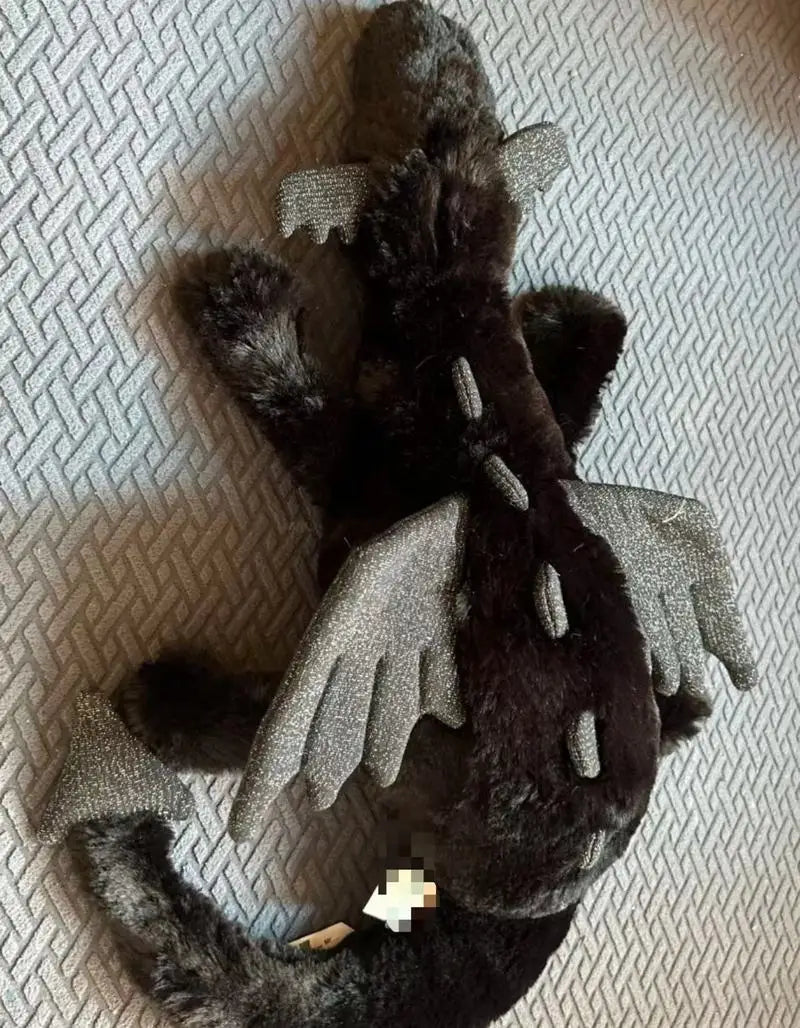 New 50cm Interactive Snow Dragon Plush Pillow Pet Blue Golden Dragon Doll Cute Cat Toy