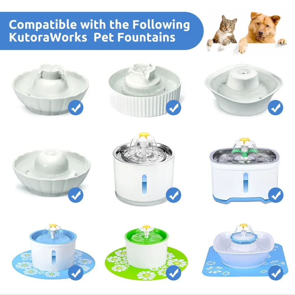 Cat Water Fountain Pump Ultra Quiet Long Lifespan Pet Fountain Pump for Aquarium Fish Tank Pet Fountain