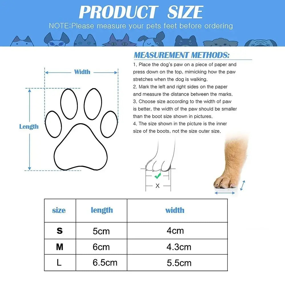 Autumn Winter Socks Waterproof Cats Dogs Rubber Socks Non-slip Dog Rain Snow Boots  Warm Socks