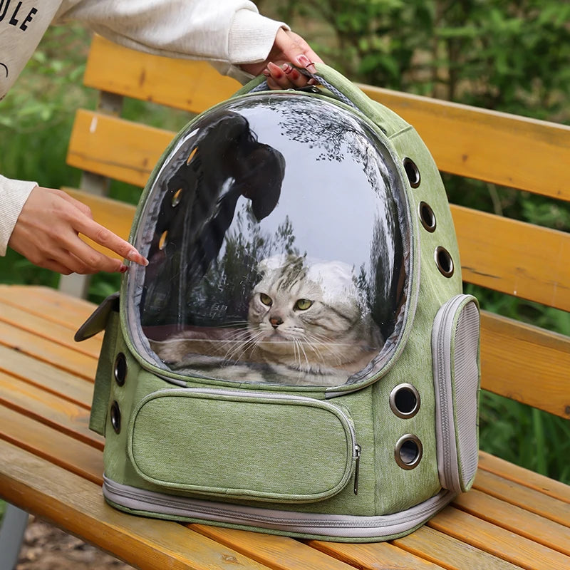 Portable Travel Backpack Dogs and Cats Travel Back Bag  Large capacity,