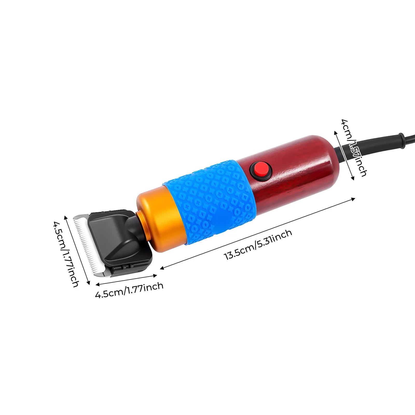 36W Professional Dog Clipper Cat Hair Trimmer Pet Grooming Kit Adjustable Clipper Comb & Detachable Blades