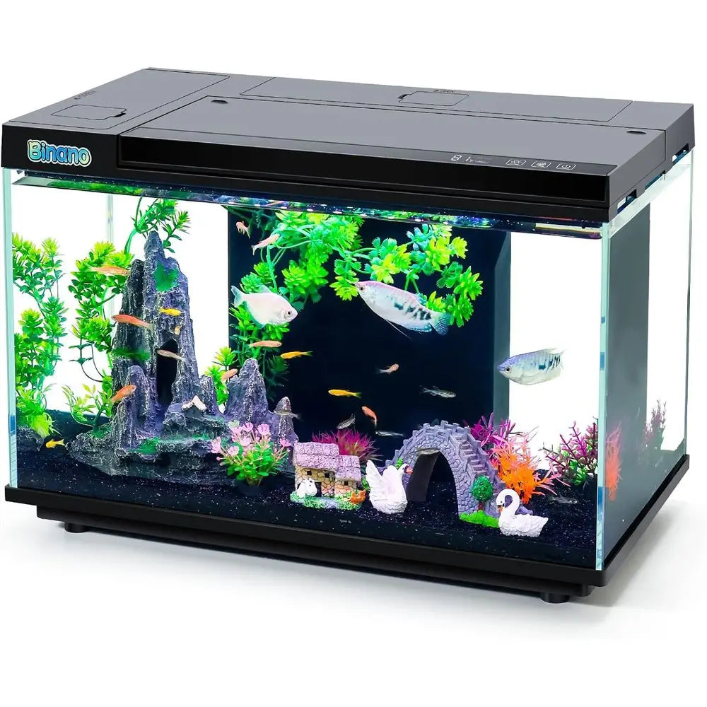 x 11.3 x 9.7 Inch Tank Kit Complete with Real-Time Temp Display, 3-Speed Water Pump, Smart Storage, Flexible Filter