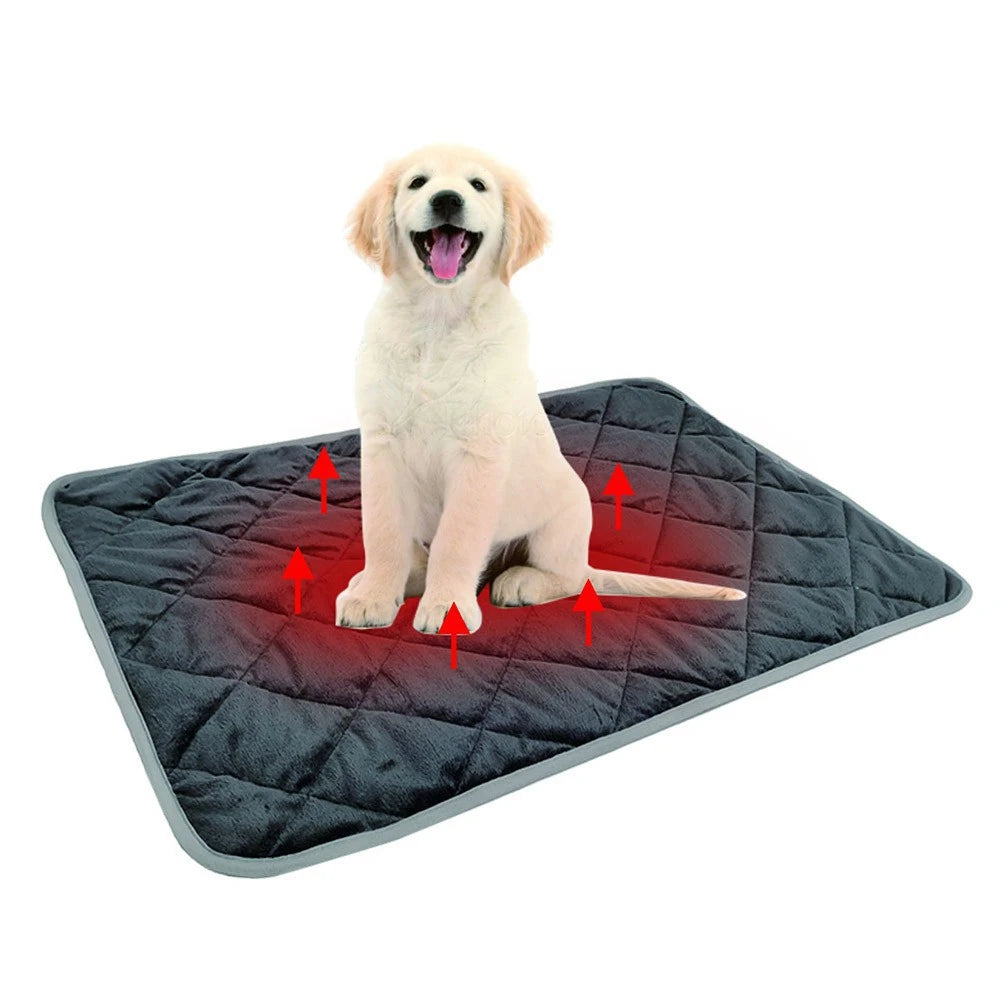 Washable Dog Pet Mat Winter Warming Cat Bed Pad Self-Warming Thermal Mat